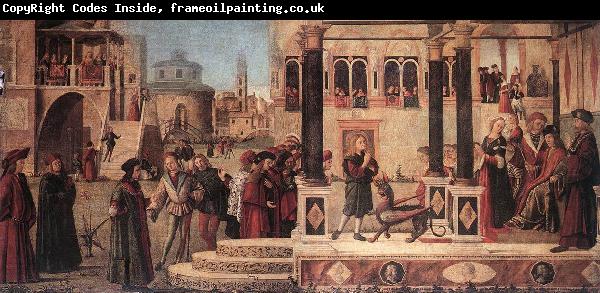 CARPACCIO, Vittore The Daughter of of Emperor Gordian is Exorcised by St Triphun dfg